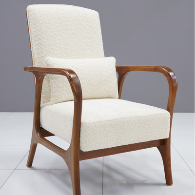 RWC 600 Rattan Accent Chair-White, Size 86W x 69D x 110H