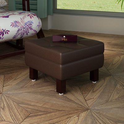 Reposa Wooden Cushioned Footrest Stool