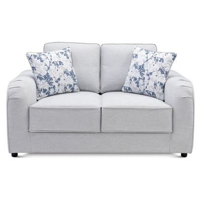 Penelope 2-Seater Fabric Sofa - Light Grey, Size: 148W x 90D x 900H cm