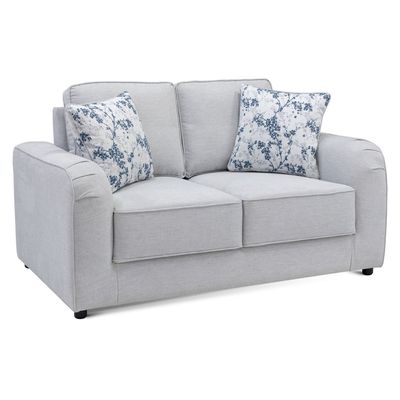 Penelope 2-Seater Fabric Sofa - Light Grey, Size: 148W x 90D x 900H cm