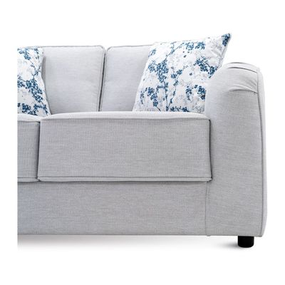 Penelope 2-Seater Fabric Sofa - Light Grey, Size: 148W x 90D x 900H cm