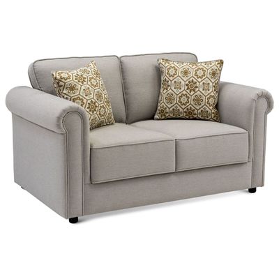 Zoey 2-Seater Fabric sofa - Dark Grey, Size: 148W x 90D x 90H cm