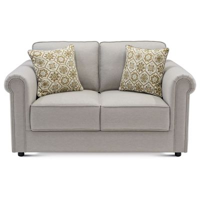 Zoey 2-Seater Fabric sofa - Dark Grey, Size: 148W x 90D x 90H cm