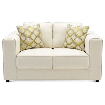 Hazel 2-Seater fabric sofa - Beige, Size: 148W x 90D x 90H cm