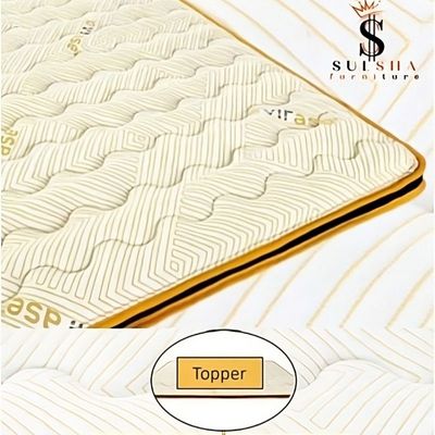 Sulsha Virase Premium Luxurious Memory Mattress Topper with Premium Memory Foam (90X190X6) 