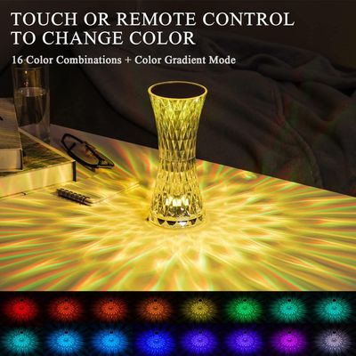 16 RGB Color Changing Crystal Light with 6 Level Brightness Adjustment