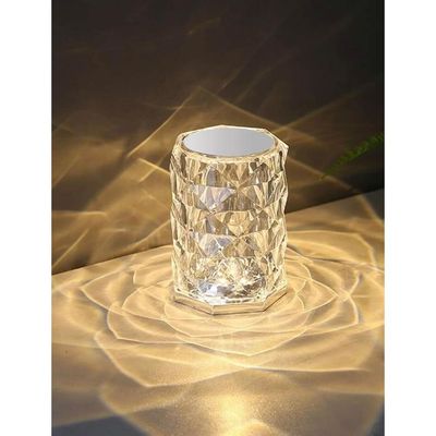 Crystal Touch Table Lamp LED Night Light, 16 Colors Rechargeable Table Lamp with Touch and Remote Control, USB Light Lamps, Lighting Decor for Bedroom (3 Colors Glass Lamp)