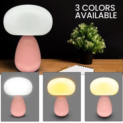 French Cream Wind Table Lamp Premium Bedroom Bedside Lamp - Mushroom Style 2