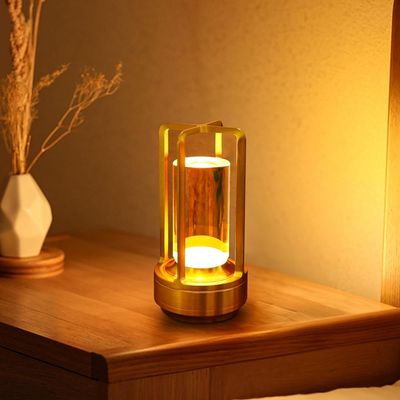 HOCC Portable Metal Desk Lamp (Gold)