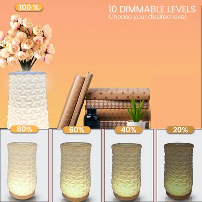 Illuminated Table Vase - 2 in 1 Table Lamp - Flower Vase cum Table Lamp - Crystal Design