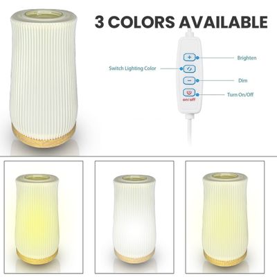 Illuminated Table Vase - 2 in 1 Table Lamp - Flower Vase cum Table Lamp - Line Design