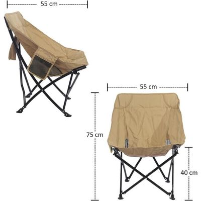 Yatai Portable Folding Camping Chair With storage pocket Picnic Chair For Beach Pool Side Fishing Chair BBQ Beach Chair