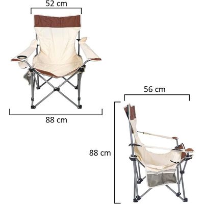 YATAI Portable Folding Camping Chair with Cup Holder Foldable Fishing Camping Chair Outdoor Picnic Chair With Carry Bag Perfect For BBQ Beach Chair Lightweight Outdoor Camping Chairs