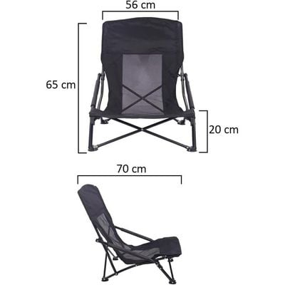 YATAI Patio Lounge Low Height Chair with Arm Rest for Reading with cusion Garden Chair Outdoor Reclining Chair Recliner with Adjustable Headrest Support for Camping Picnic Swimming Pool Beach