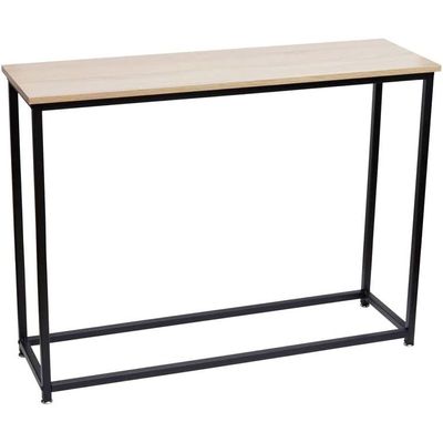YATAI Solid Wood Computer Table With Metal Frame - TV Stand Dressing Table Stand – Metal Wall Side Table - Office Desk Table – Wooden Laptop Table – Notebook Table – Console Table – Entryway Table