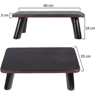 YATAI Pinewood Table | Modern Simple Small Table for Laptop works Food Serving Study Table Reading | Portable Lightweight Table