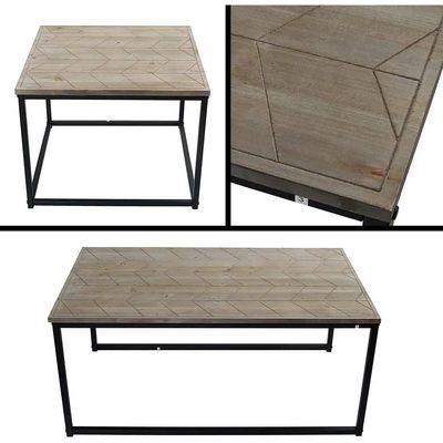 YATAI Set Of 3 Nesting Coffee Table - End Tables For Living Stacking Wooden Center Table – Wood Beside Table Metal Nightstand Table Console Table Set - Side Table - End Table For Living Room Furniture