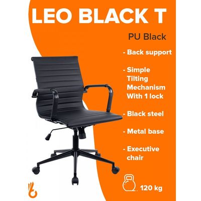 Leo Black T PU Black 