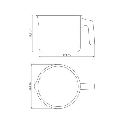 Tramontina Paris 14cm 1.9L Red Aluminum Multipurpose Boiler with Interior and Exterior Starflon Max Red PFOA Free Nonstick Coating