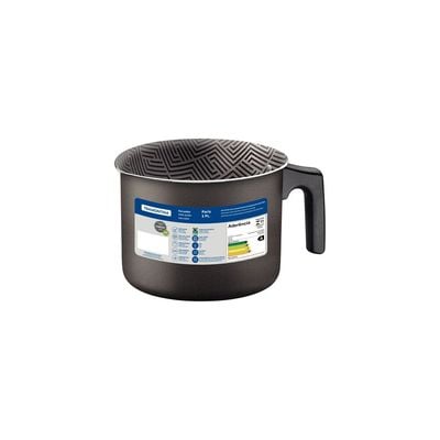 Tramontina Paris Texture 12cm 1.2L Graphite Aluminum Multipurpose Boiler with Interior and Exterior Starflon Max Lead PFOA Free Nonstick Coating