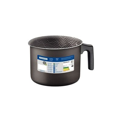 Tramontina Paris Texture 16cm 2.7L Graphite Aluminum Multipurpose Boiler with Interior and Exterior Starflon Max Lead PFOA Free Nonstick Coating