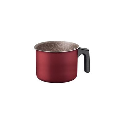 Tramontina Paris Texture 10cm 0.8L Red Aluminum Multipurpose Boiler with Interior and Exterior Starflon Max Lead PFOA Free Nonstick Coating