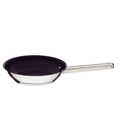 Tramontina Professional 30cm 2.9L Stainless Steel Shallow Frying Pan with Tri-ply Bottom and Interior PFOA Free Nonstick Coating