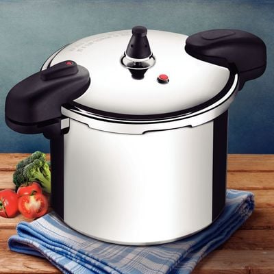 Tramontina Valencia 24cm 8L Polished Aluminum Pressure Cooker