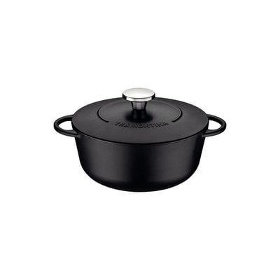 Tramontina Trento 24cm 4L Black Enameled Cast Iron Dutch Oven