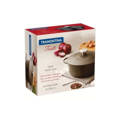 Tramontina Trento 24cm 4L Black Enameled Cast Iron Dutch Oven