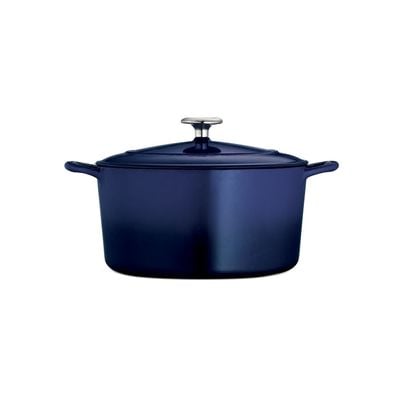 Tramontina Series 1000 6.5 Qt Cobalt Enameled Cast Iron Covered Round Dutch Oven