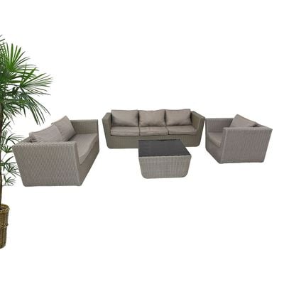 Swin Rattan 6 Seater Spacious Outdoor Sofa Set