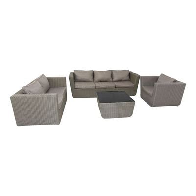 Swin Rattan 6 Seater Spacious Outdoor Sofa Set