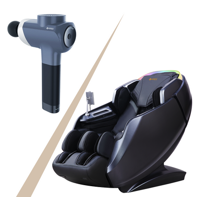 ARES iHealth + uFitness-2 Gun Massager | 4D+SL Massage Mechanism 