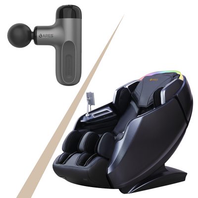 ARES iHealth + iCute Gun Massager | 4D+SL Massage Mechanism