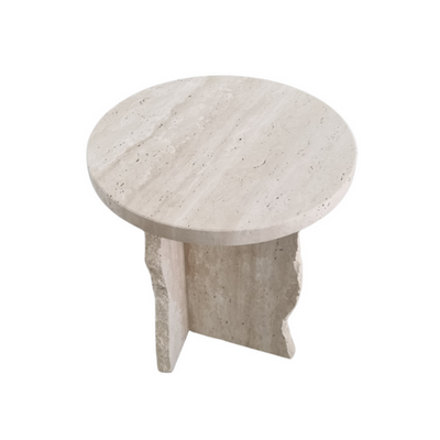 Travertine Side Table 45X45X50Cm