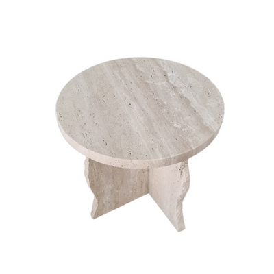 Travertine Side Table 45X45X50Cm