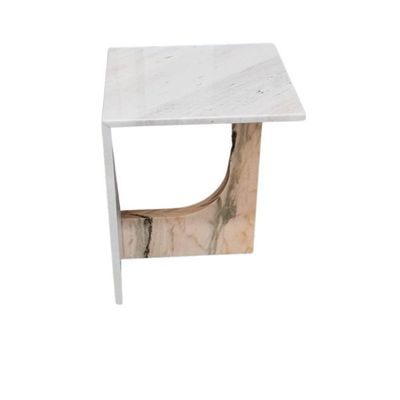 White Marble Side Table 50X45X35Cm