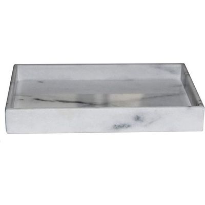 White Marble Organizer Tray Size 35X20X4Cm