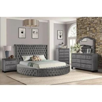 Wooden Handmade Brazel Tufted Upholstered Queen Size Bed with Storage