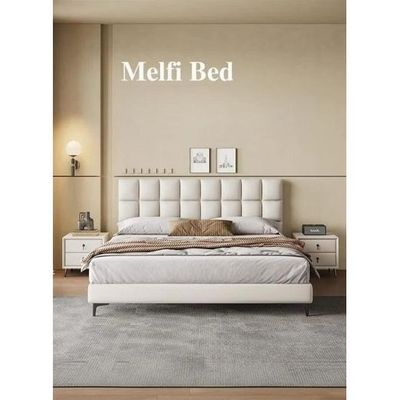 Wooden Twist Melfi Modernize Leatherette Upholstery Bed for Luxury Bedroom