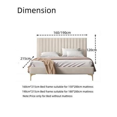 Concoct Modernize Velvet Upholstery Bed for Luxury Bedroom Contemporary, Stylish, and Elegant
