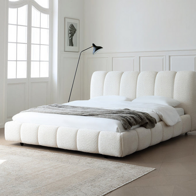 Tactic Modernize Boucle Upholstery Bed for Luxury Bedroom Contemporary, Stylish, and Elegant