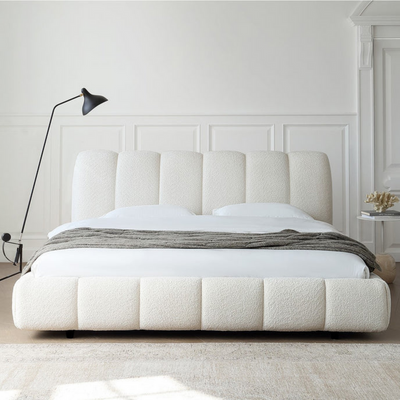 Tactic Modernize Boucle Upholstery Bed for Luxury Bedroom Contemporary, Stylish, and Elegant