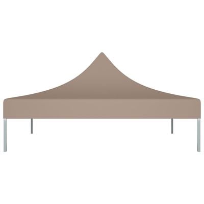 Party Tent Roof 3x3 m Taupe 270 g/m²