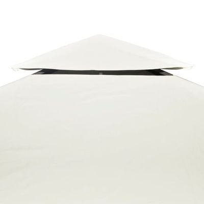 Gazebo Cover Canopy Replacement 310 g / m² Cream White 3 x 3 m