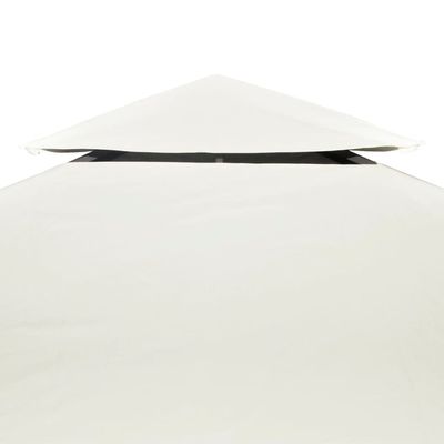 Gazebo Cover Canopy Replacement 310 g / m² Cream White 3 x 3 m
