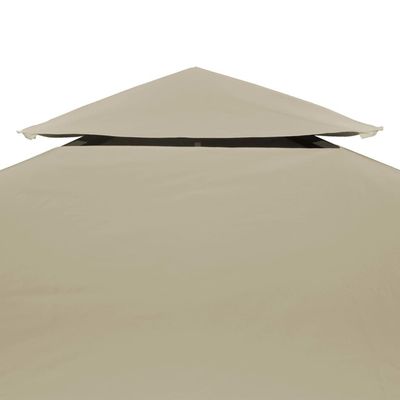 Gazebo Cover Canopy Replacement 310 g / m² Beige 3 x 4 m