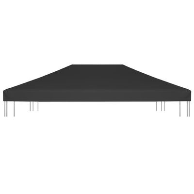 Gazebo Top Cover 270 g/m² 4x3 m Black