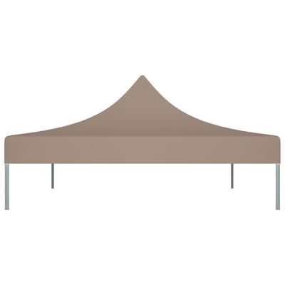 Party Tent Roof 4.5x3 m Taupe 270 g/m²